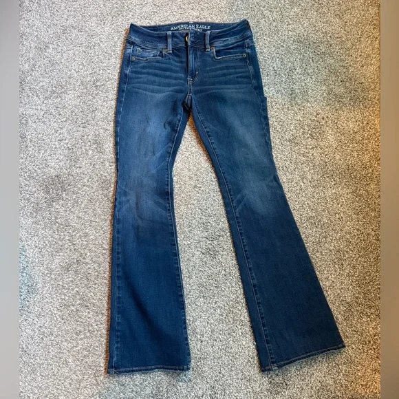 American Eagle Outfitters Kick Boot Jeans 0 short - Picture 2 of 5